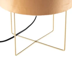 Moderne Tischlampe gelb mit Gold - Rosalina