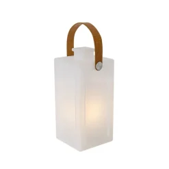 Moderne Tischlampe mit weißem Flammeneffekt, wiederaufladbar, IP44 – Stard