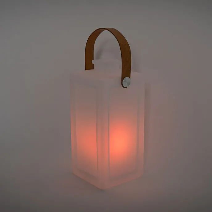 Moderne Tischlampe mit weißem Flammeneffekt, wiederaufladbar, IP44 – Stard