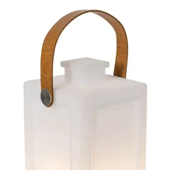 Moderne Tischlampe mit weißem Flammeneffekt, wiederaufladbar, IP44 – Stard