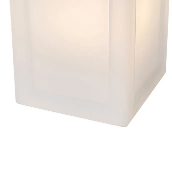 Moderne Tischlampe mit weißem Flammeneffekt, wiederaufladbar, IP44 – Stard