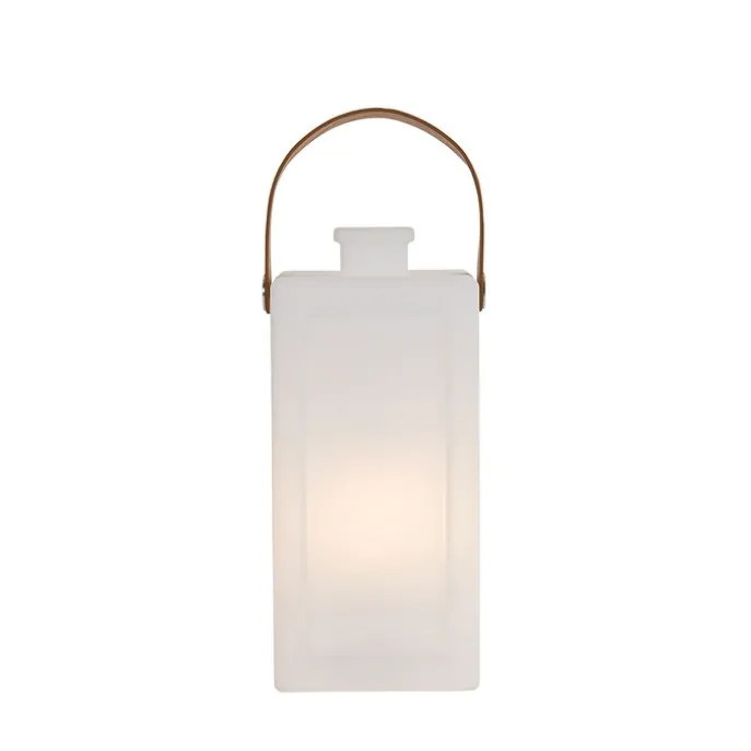 Moderne Tischlampe mit weißem Flammeneffekt, wiederaufladbar, IP44 – Stard
