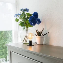 Moderne Tischlampe schwarz - Facil