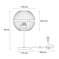 Moderne Tischlampe schwarz - Sphaera