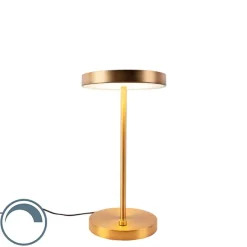 Moderne Tischleuchte bronze inkl. LED - Disco