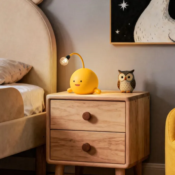 Moderne Tischleuchte Gelb inkl. LED Wiederaufladbar - Bulby