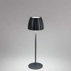 Moderne Tischleuchte grau 3-stufig dimmbar wiederaufladbar - Dolce