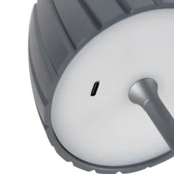 Moderne Tischleuchte grau 3-stufig dimmbar wiederaufladbar - Dolce