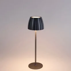 Moderne Tischleuchte grau 3-stufig dimmbar wiederaufladbar - Dolce