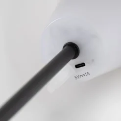 Moderne Tischleuchte schwarz mit Opalglas inkl. LED 3-stufig dimmbar - Jent