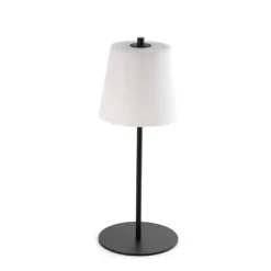 Moderne Tischleuchte schwarz mit Opalglas inkl. LED 3-stufig dimmbar - Jent