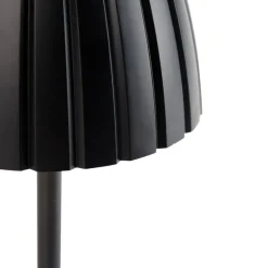 Moderne Tischleuchte schwarz 3-stufig dimmbar wiederaufladbar - Dolce