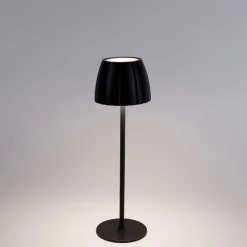 Moderne Tischleuchte schwarz 3-stufig dimmbar wiederaufladbar - Dolce