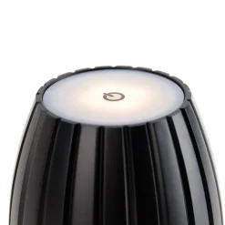 Moderne Tischleuchte schwarz 3-stufig dimmbar wiederaufladbar - Dolce