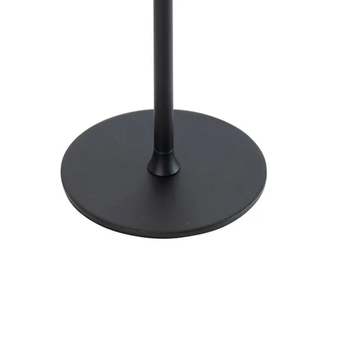 Moderne Tischleuchte schwarz 3-stufig dimmbar wiederaufladbar - Dolce