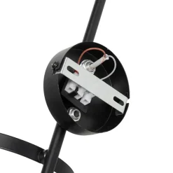 Moderne Wandlampe schwarz mit Glas - Roslini