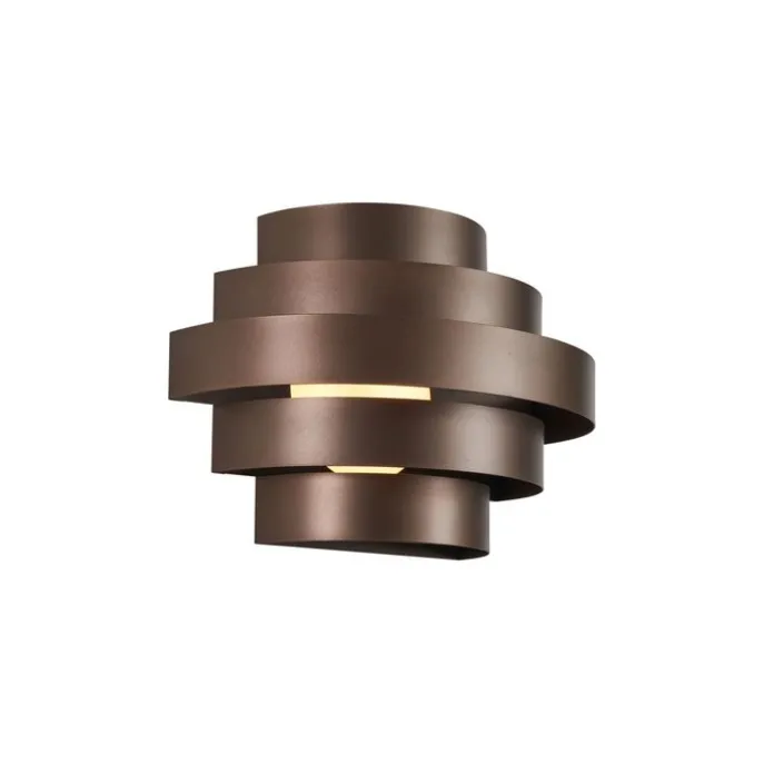 Moderne Wandleuchte Bronze inkl. LED 3-Stufen-Dimmbar - Lines