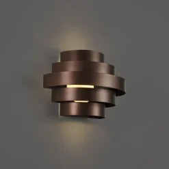 Moderne Wandleuchte Bronze inkl. LED 3-Stufen-Dimmbar - Lines