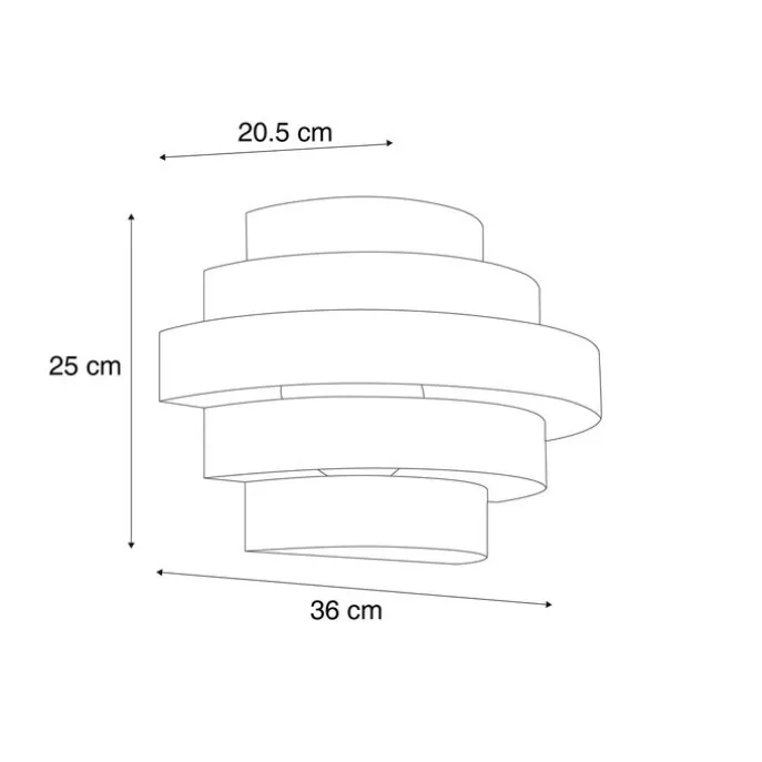 Moderne Wandleuchte Bronze inkl. LED 3-Stufen-Dimmbar - Lines