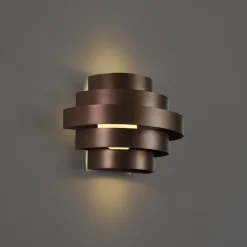 Moderne Wandleuchte Bronze inkl. LED 3-Stufen-Dimmbar - Lines