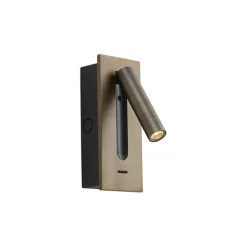 Moderne Wandleuchte Dunkelbronze inkl. LED - Plaza