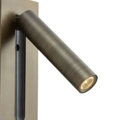 Moderne Wandleuchte Dunkelbronze inkl. LED - Plaza