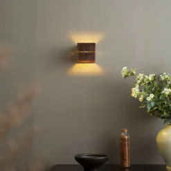 Moderne Wandleuchte Dunkelbronze inkl. LED und Touch-Dimmer Wiederaufladbar - Joris Groove