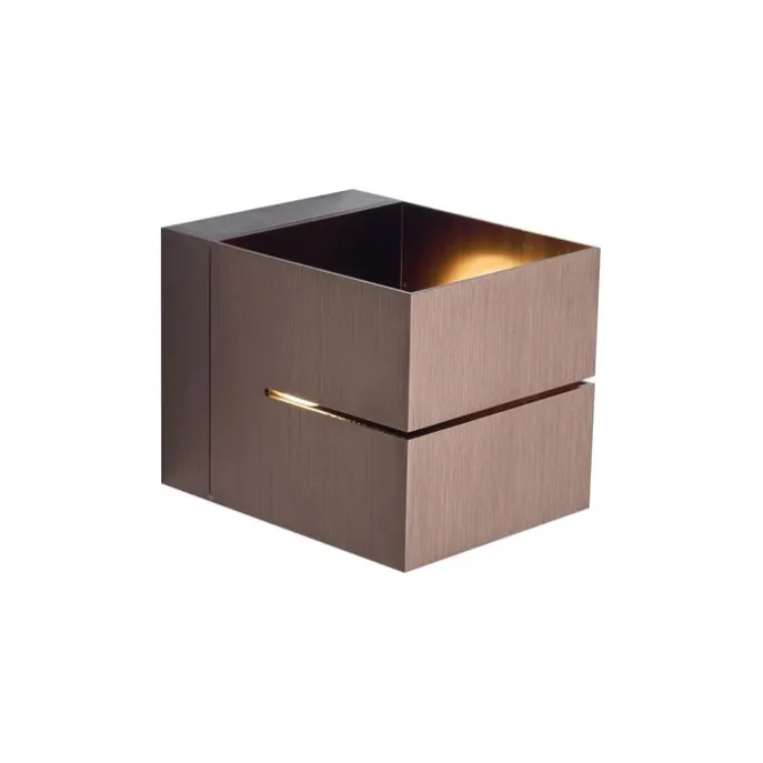 Moderne Wandleuchte Dunkelbronze inkl. LED und Touch-Dimmer Wiederaufladbar - Joris Groove