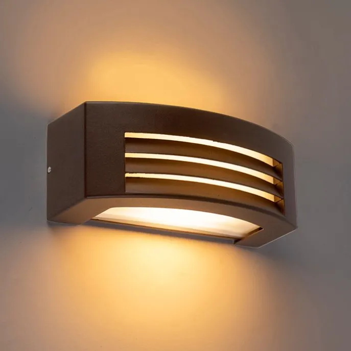 Moderne Wandleuchte rostbraun IP44 - Hurricane 1