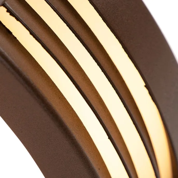 Moderne Wandleuchte rostbraun IP44 - Hurricane 1