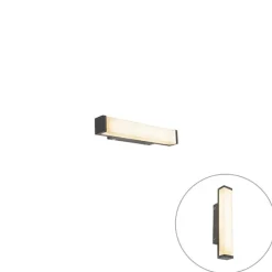 Moderne Wandleuchte Schwarz 32cm inkl. LED IP44 - Cascada