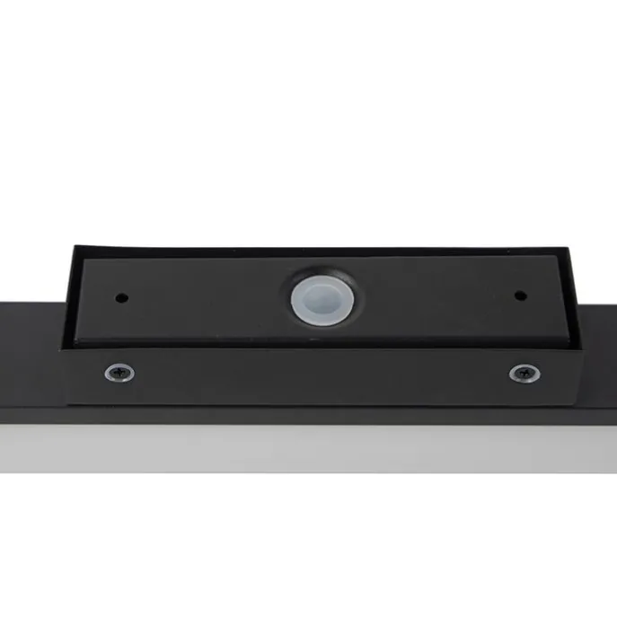 Moderne Wandleuchte Schwarz 32cm inkl. LED IP44 - Cascada