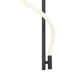 Moderne Wandleuchte schwarz inkl. LED 3-Stufen-Dimmbar - Twirl