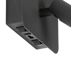 Moderne Wandleuchte schwarz inkl. LED mit USB und Leselampe - Robin