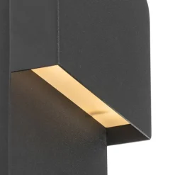 Moderne Wandleuchte schwarz inkl. LED mit USB und Leselampe - Robin