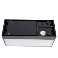 Moderne Wandleuchte schwarz mit Lichteffekt IP54 - Houks