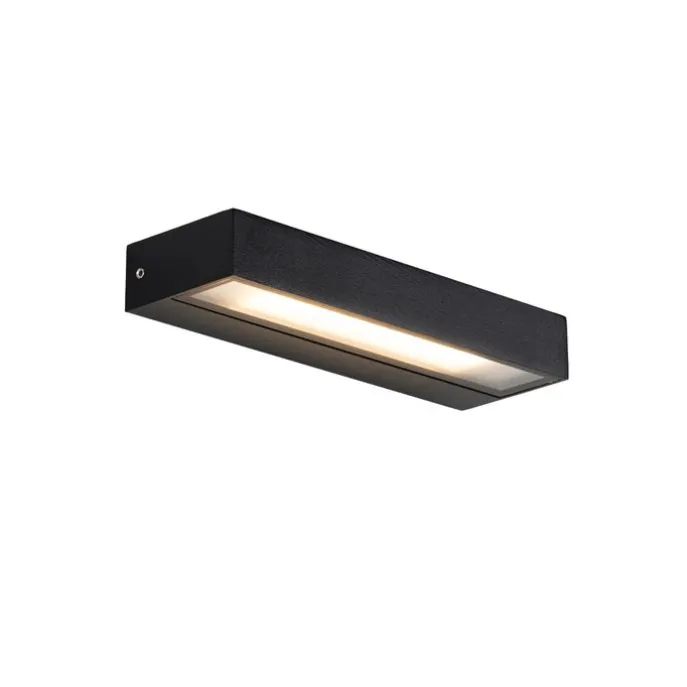Moderne Wandleuchte schwarz inkl. LED IP65 - Hannah