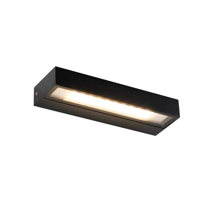 Moderne Wandleuchte schwarz inkl. LED IP65 - Hannah