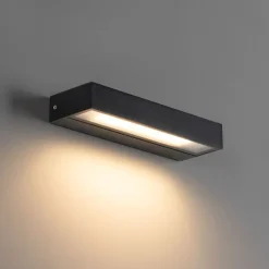 Moderne Wandleuchte schwarz inkl. LED IP65 - Hannah