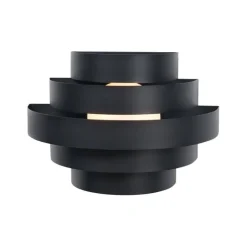 Moderne Wandleuchte schwarz inkl. LED 3-Stufen-Dimmbar - Lines