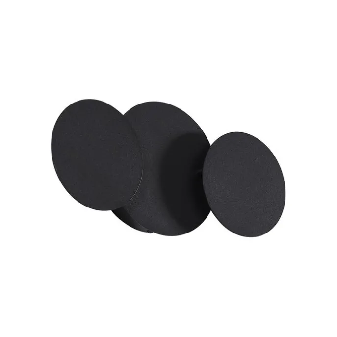 Moderne Wandleuchte Schwarz inkl. LED 3-Stufen Dimmbar 3-Lichter - Sunrise