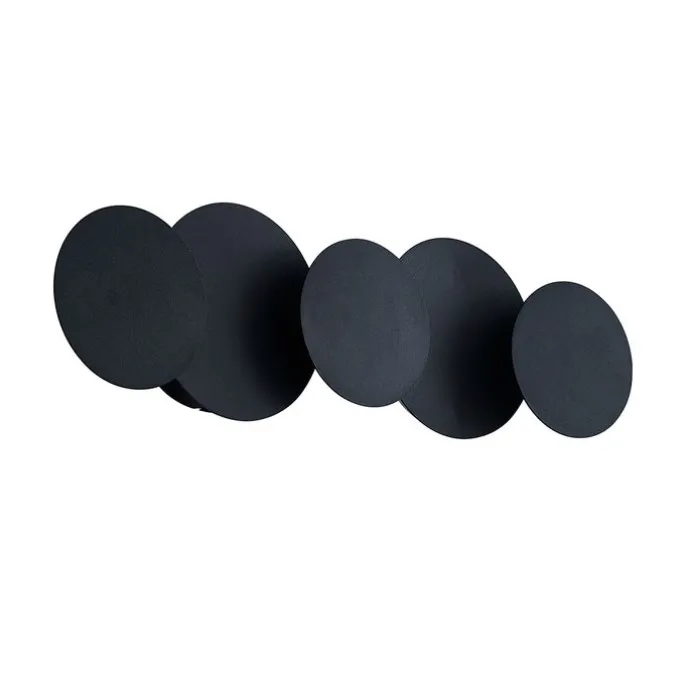 Moderne Wandleuchte Schwarz inkl. LED 3-Stufen-Dimmbar 5-Lichter - Sunrise