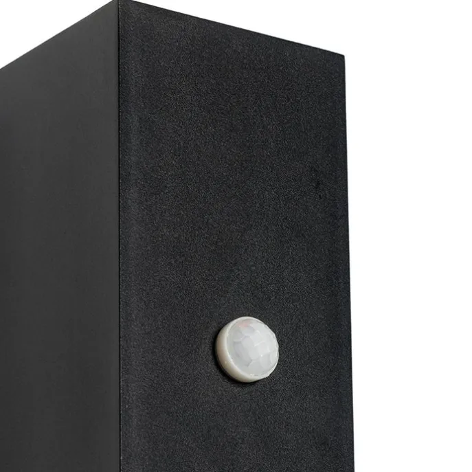 Moderne Wandleuchte schwarz IP44 mit Bewegungsmelder - Baleno II