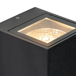 Moderne Wandleuchte schwarz IP44 mit Bewegungsmelder - Baleno II