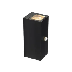 Moderne Wandleuchte schwarz IP44 mit Bewegungsmelder - Baleno II