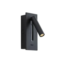 Moderne Wandleuchte schwarz inkl. LED - Plaza