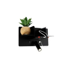 Moderne Wandleuchte schwarz inkl. LED mit USB - Thijs