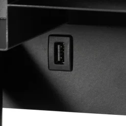 Moderne Wandleuchte schwarz inkl. LED mit USB - Thijs