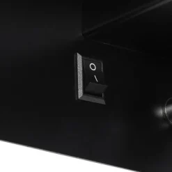 Moderne Wandleuchte schwarz inkl. LED mit USB - Thijs