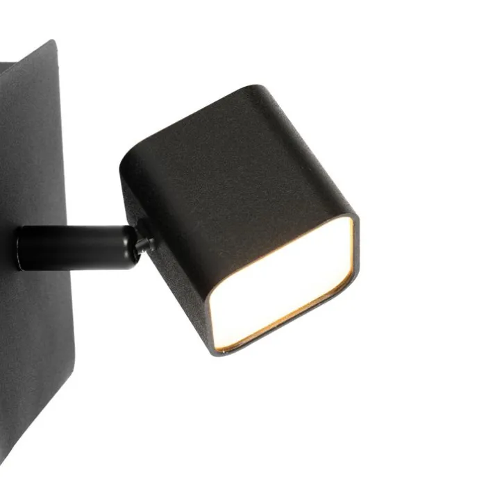 Moderne Wandleuchte schwarz inkl. LED mit Schalter - Nola